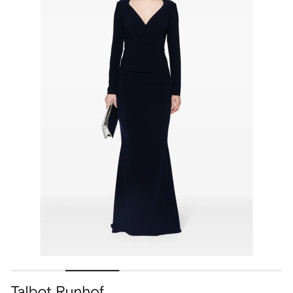 Talbot Runhof Black Evening Gown